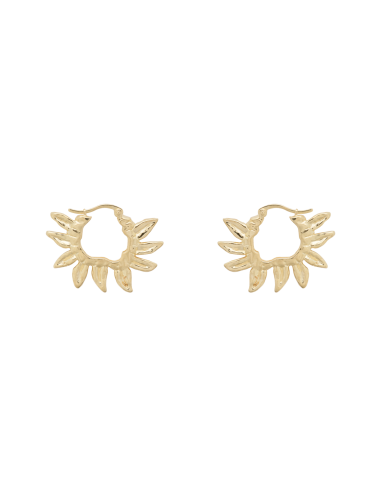 Sunflower Petals Hoop Earrings offre 