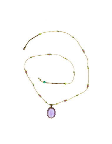 Sharing Amethyst Short Tibetan Necklace Venez découvrir notre 