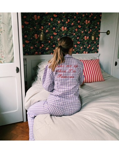 Chill Pill Gingham Pyjama en stock