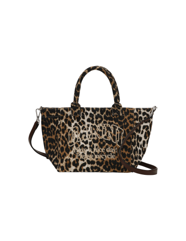 GANNI Leopard Small Easy Shopper s'inspire de l'anatomie humaine