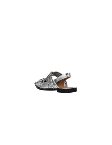 GANNI Buckle Metallic Ballerinas en ligne