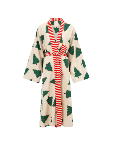 Christmas Forest Long Kimono en linge