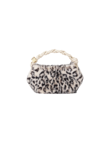 GANNI Leopard Fur Mini Bou Bag soldes