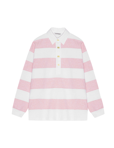 GANNI Striped Polo store