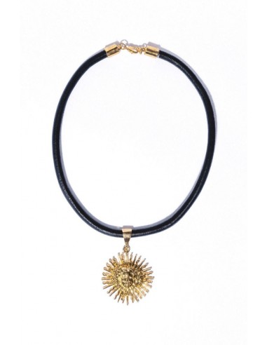 Medusa Leather Necklace .:. Gold votre