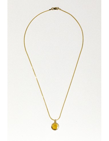 14kt Golden Protection Necklace pas cher 