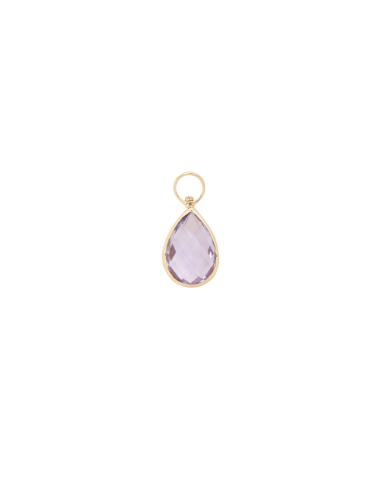 Enchanting Tear Purple Amethyst Charm 14K la livraison gratuite